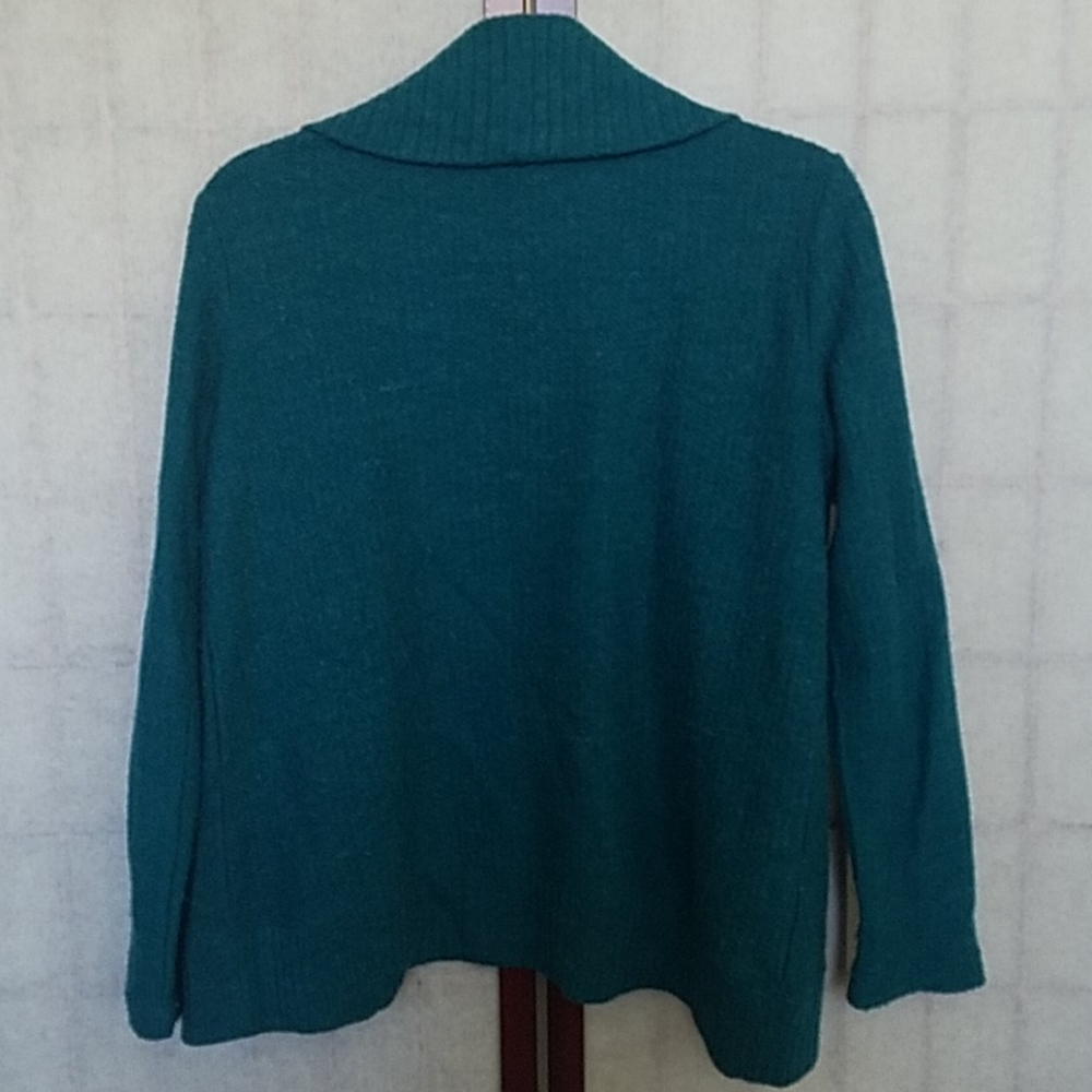Forever 21 Teal wool cardigan. Size S. - Picture 2 of 2